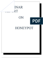 Honey Pot Seminar REport