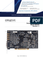 Creative Technology SB0460 Datasheet 2016613112745