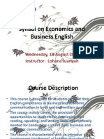 Syllabi On Economics and Business English