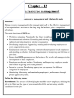 Chapter-12, Human Resource Management