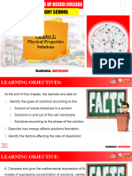 Week3-Week4 Physical Properties of Solutions