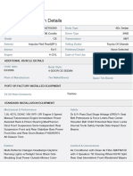 Vehicle Specification Details