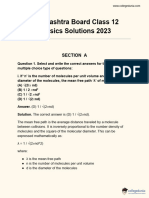 Maharashtra Board Class 12 Physics Solutions 2023