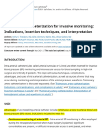 Intra-Arterial Catheterization For Invasive Monitoring: Indications, Insertion Techniques, and Interpretation - UpToDate