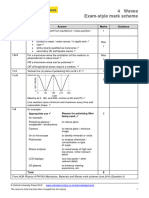 AQA Physics: 4 Waves Exam-Style Mark Scheme