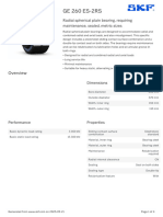 SKF GE 260 ES-2RS Specification