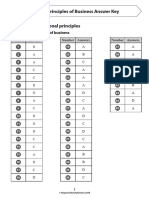 CSEC MCQ POB - Answer Key