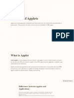 Concepts of Applets