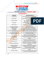 Current Affairs Capsule - August-2023