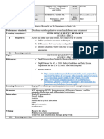 Grade 11 LESSON PLAN