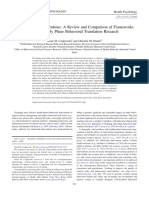 From Ideas To Interventions A Review and Comparison of Frameworks Used in Early Phase Behavioral Translation Research