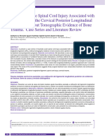 Trauma Medular Cervical en Pacientes Con Osificaci