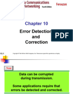 Error Detection and Correction