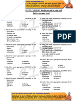 All SSC CGL (2020) 21 Shifts Vocab in One PDF