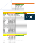 Workout Tracksheet