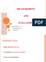 Measurement &evalution