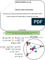 Circle Theorems Mixed Demonstration