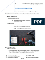 Method Statement of Megger Testing