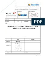 Method Statement For Grid Earth Resistance Measurement