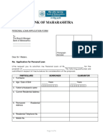 Bank of Maharashtra Form