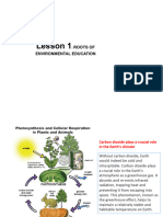 Lesson 1 - ROOTS OF ENVIRONMENTAL EDUCATION