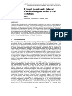 Influence of Thrust Bearings in Lateral Vibration