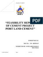 Feasibility Report Ghandara Cement