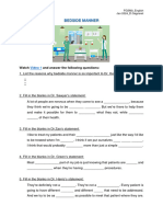 Bedside Manner - Worksheet