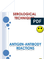 Serological Techniques. Antigen-Antibody Reactions