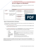 Characterization of A Figure in Literature