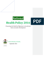 Draft Nigeria National Health Policy Final December Fmoh Edited