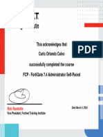 FCP - FortiGate 7.4 Administrator - Carlo Orlando Calvo