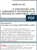 MODULE 3 Learning Strategies and Assessment Techniques As Applied To IA