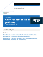 Cervical Screening Care Pathway: Gov - Uk