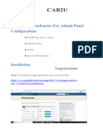 Cab2u Installation Document