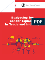 Budgeting For Gender Equality in Trade and Industry