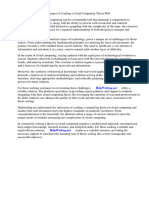 Cloud Computing Thesis PDF