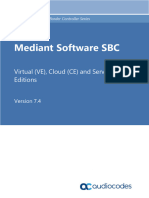 Mediant Software SBC Users Manual Ver 74