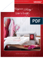 Husqvarna/Viking Designer Ruby Sewing Machine Instruction Manual