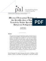 Rato, A. (2014) - Effects of Perceptual Training On The Identification of English Vowels by Native Speakers of European Portuguese.