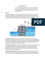 Tidal Energy Power Plant