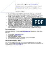 Hbs Resume Template