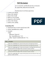 PHP File Handling