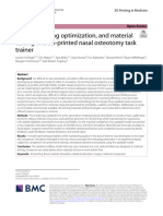 Design, Printing Optimization, and Material Testing of A 3d-Printed Nasal Osteotomy Task Trainer