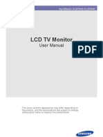 LCD TV Monitor: User Manual