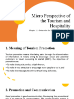 Ch. 11 - Micro Perspective of The Tourism and Hospitality