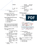 Cost-Volume Profit Analysis