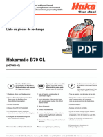 Hakomatic B70 Parts List