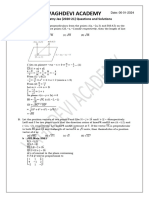 3d Geometry Jee (2020-21) Questions and Solutions