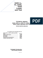 TM1529 John Deere 544G, 544G LL, 544G TC, 624G, 644G Loader Operation and Test Technical Manual